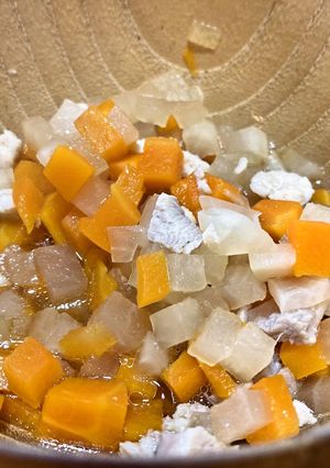 野菜嫌いな子に！時短鶏煮込み(離乳食)-レシピのメイン写真