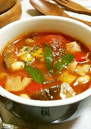 夏に美味しい！アジアンラタトゥイユスープ-レシピのメイン写真