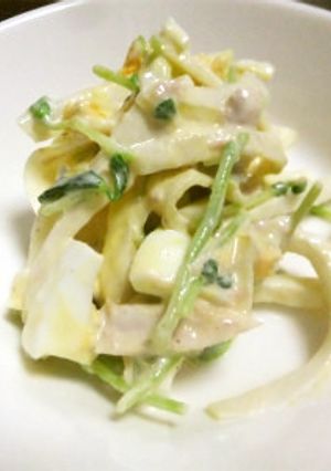 豆苗と大根入りツナサラダ-レシピのメイン写真