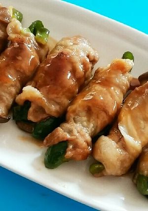 肉巻きエリンギピーマン♡甘辛味-レシピのメイン写真