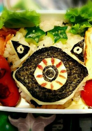 ウルトラマン怪獣☆ガンQのキャラ弁当-レシピのメイン写真