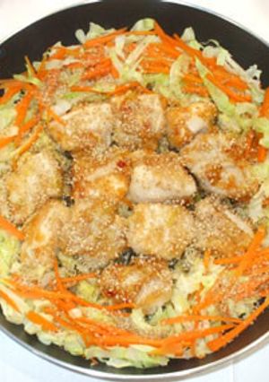 鶏むね肉の簡単柔らかいゴマ豆板醤照り焼き-レシピのメイン写真