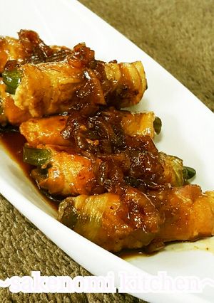 簡単★インゲンの照り肉巻き-レシピのメイン写真