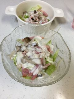 しめじとベーコンのシーザーサラダ-レシピのメイン写真
