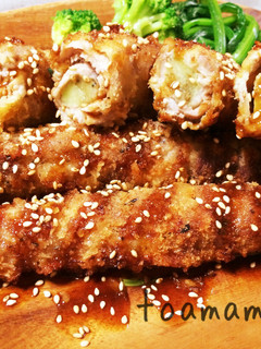簡単ふわジューシー♪茄子の肉巻きカツ☆-レシピのメイン写真