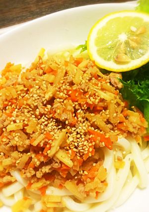 簡単♪肉味噌うどん-レシピのメイン写真