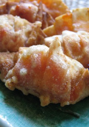 トマト風味の洋風揚げ餃子♪-レシピのメイン写真