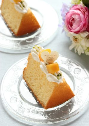 デコで楽しむ☆ヨーグルトシフォンケーキ-レシピのメイン写真