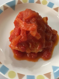 チキンのトマト煮込み/宝達志水町学校給食-レシピのメイン写真
