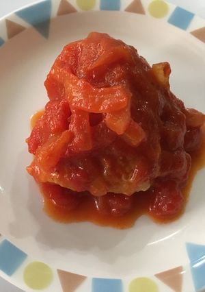 チキンのトマト煮込み/宝達志水町学校給食-レシピのメイン写真