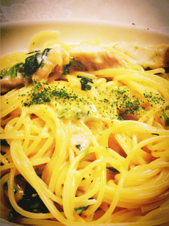 鶏肉とほうれん草のクリームパスタ-レシピのメイン写真