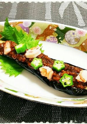 なすボート❤揚げナス❤ナスと肉味噌-レシピのメイン写真