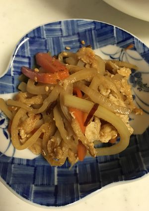 大根の皮と人参と薄揚げの炒め煮-レシピのメイン写真