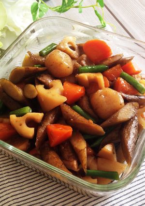 照りシミで美味な作り置き◇鶏と牛蒡の煮物-レシピのメイン写真