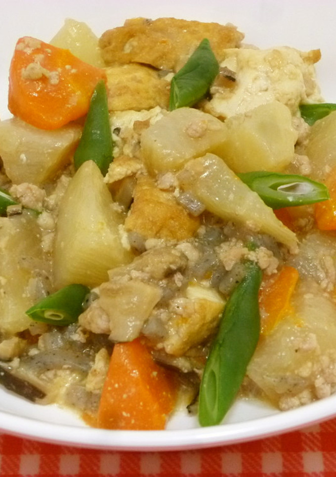 生揚げと大根のそぼろ煮・保育園給食-レシピのメイン写真