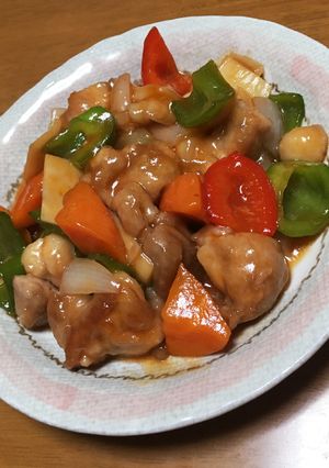 簡単揚げない酢鶏-レシピのメイン写真