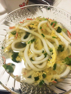 ズボラ卵スープうどん-レシピのメイン写真