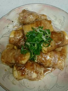 豚肉巻き豆腐の生姜焼き-レシピのメイン写真