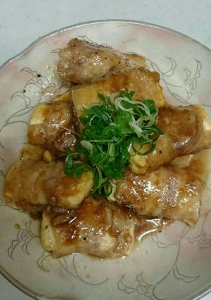 豚肉巻き豆腐の生姜焼き-レシピのメイン写真