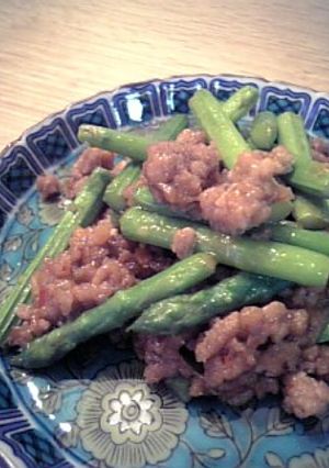 アスパラ麻婆風♪-レシピのメイン写真