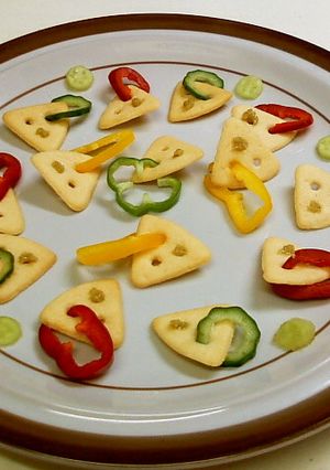 一口おつまみ◎わさびチーザ野菜の輪っか◎-レシピのメイン写真