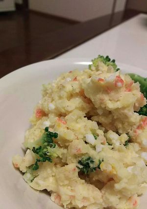 レンジで簡単ブロッコリーカニカマポテサラ-レシピのメイン写真
