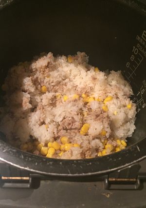 炊飯器で作るツナコーンご飯！-レシピのメイン写真