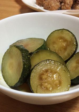 ズッキーニのサッパリ揚げびたし-レシピのメイン写真
