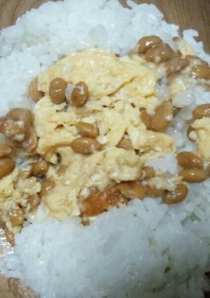 アツアツ納豆たまごのせごはん-レシピのメイン写真