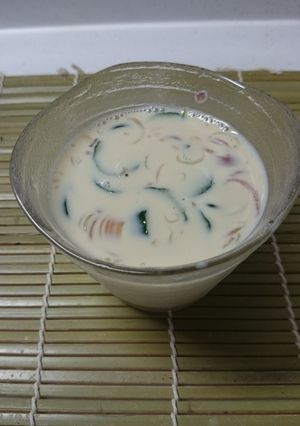 めんつゆで…ひんやり冷たい豆乳スープ♪-レシピのメイン写真
