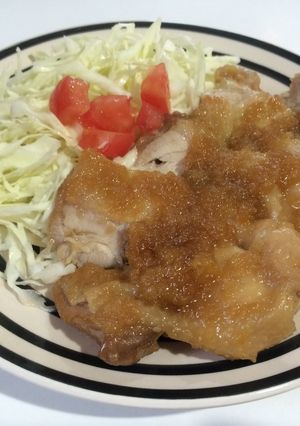りんごで甘〜い鶏の照り焼き-レシピのメイン写真