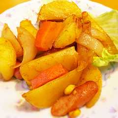 A picture of 簡単！ホクホク♪新ジャガのカレー炒め.