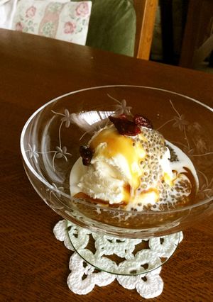 蜜がけ緑茶チアシードアイス-レシピのメイン写真