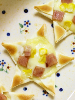 お星さまの餃子の皮ピザ-レシピのメイン写真