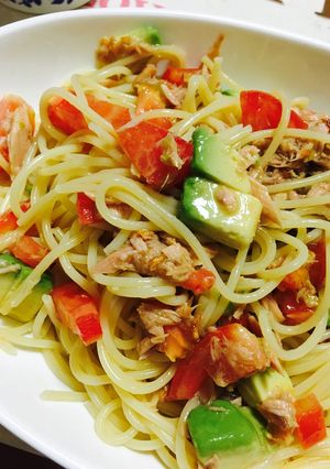 さっぱり☆トマトとアボカドの冷製パスタ-レシピのメイン写真