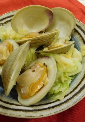 ホンビノス貝（白ハマグリ）のガリバタ蒸し-レシピのメイン写真