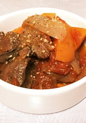 ジビエ（鹿肉）のトマト煮-レシピのメイン写真