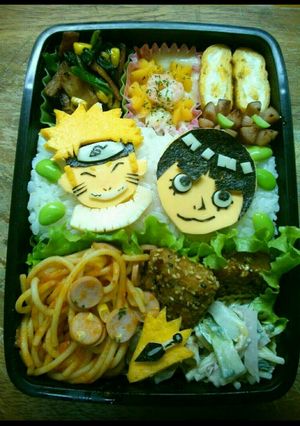 キャラ弁『ナルト＆リー』-レシピのメイン写真