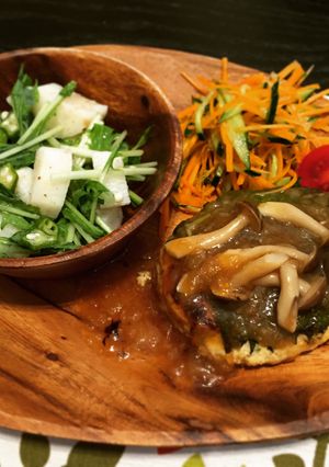 鶏ひき肉の豆腐ハンバーグ-レシピのメイン写真