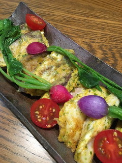 残り物刺身で、カレー味ピカタ-レシピのメイン写真