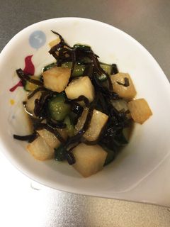 簡単美味しい 胡瓜と大根の塩昆布炒め-レシピのメイン写真