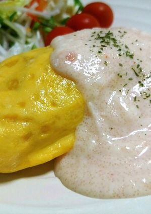 明太子クリームソースのオムライス-レシピのメイン写真