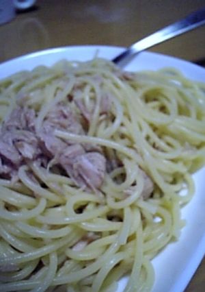 ツナ缶と梅ペーストでパスタ-レシピのメイン写真