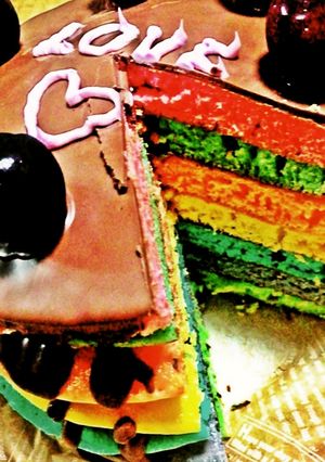 Rainbow　パンケーキ-レシピのメイン写真