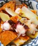 簡単♪さつま揚げと長ネギとタコの白だし煮