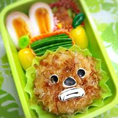 รูปของ キャラ弁☆ ツムツム チューバッカ 弁当