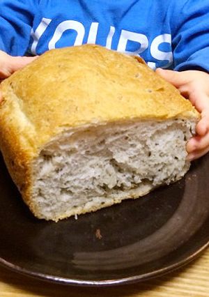 黒ごますりごまパン(ホームベーカリー用)-レシピのメイン写真