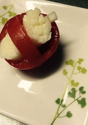 トマトバスケットのさけるチーズフラワー-レシピのメイン写真