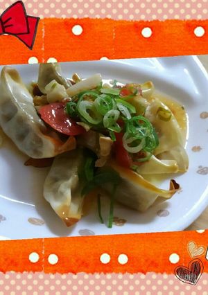 餃子のトマトきのこマリネ-レシピのメイン写真
