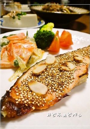 ヨーグルト味噌+マカ✿鮭のお洒落焼き-レシピのメイン写真